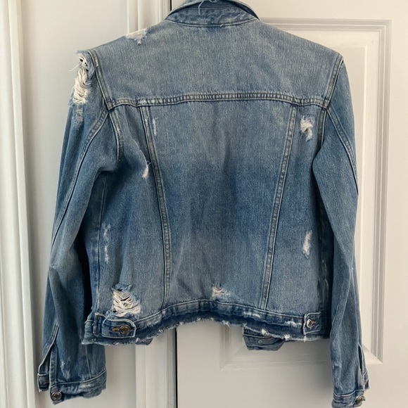 Distressed denim jacket - Picture 10 of 14